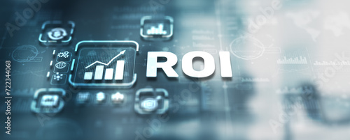 ROI Return on Investment Finance Internet Business Technology Concept photo