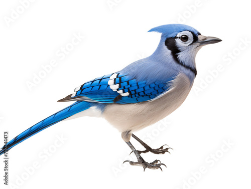 a blue and white bird