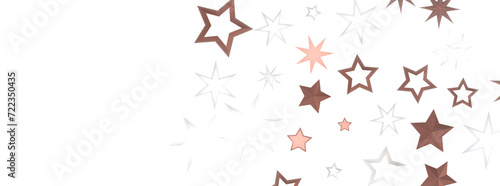 Holiday Stardust Rain  Brilliant 3D Illustration Showcasing Descending Christmas Stars