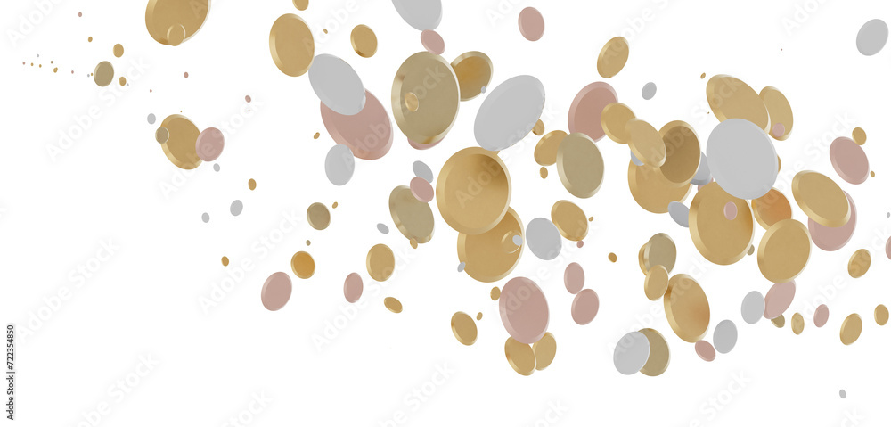 Sparkling Jubilation: Breathtaking 3D Illustration of Sparkling gold Confetti Celebration Sparkling Jubilation: Breathtaking 3D Illustration of Sparkling gold Confetti Celebration