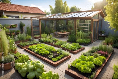 Green Havens. Home Gardens Fostering Sustainable Food Growth