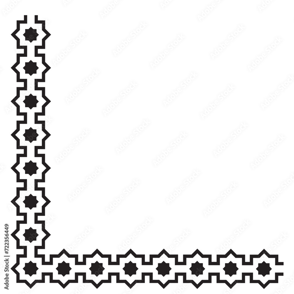 Fototapeta premium Islamic Frame Corner