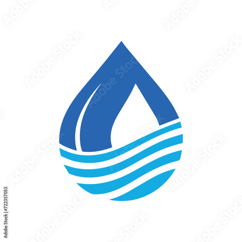 water drops logo template, water drops logo elements, water drops logo vector illustration