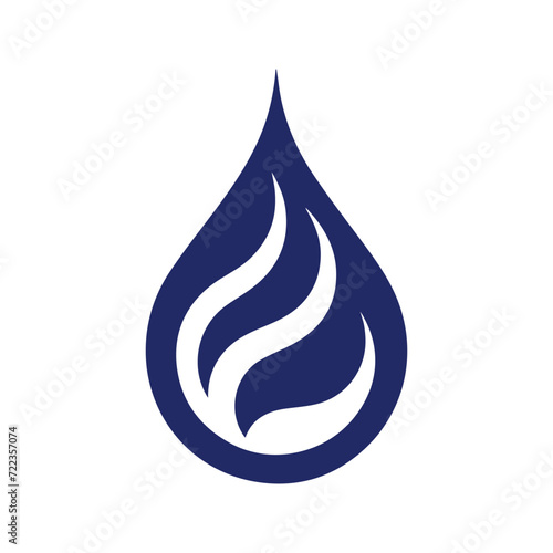 water drops logo template, water drops logo elements, water drops logo vector illustration
