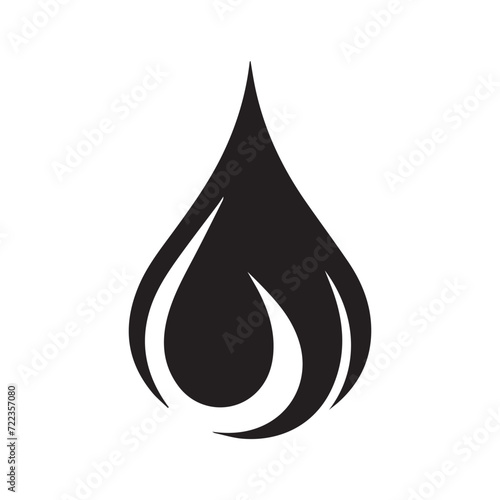 water drops logo template, water drops logo elements, water drops logo vector illustration