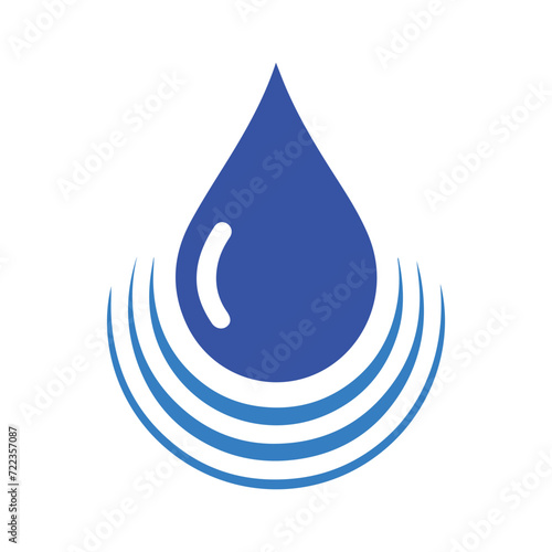 water drops logo template, water drops logo elements, water drops logo vector illustration