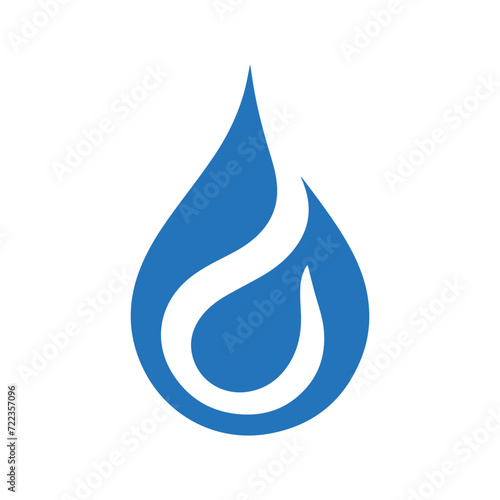water drops logo template, water drops logo elements, water drops logo vector illustration