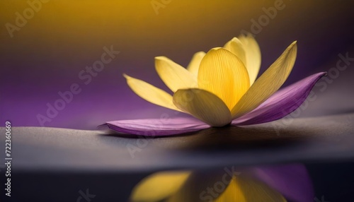 yellow and purple flower