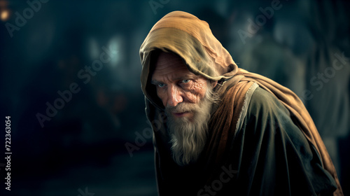 Old man A character who is forgetful or preoccupied with mysterious sorcerer monk photo