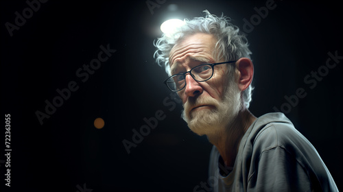 Old man A character who is forgetful or preoccupied with photo