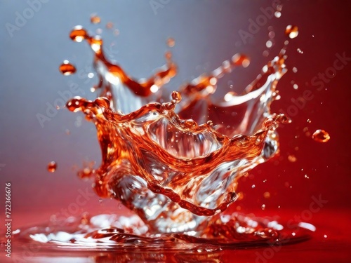 Red wine 3d splash 