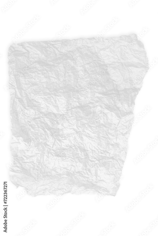 Torn crumpled white paper. Scrap of paper on empty background Torn crumpled white paper. Scrap of paper on empty background