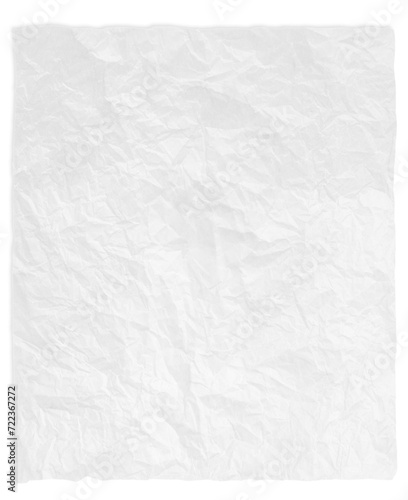 Torn crumpled white paper background