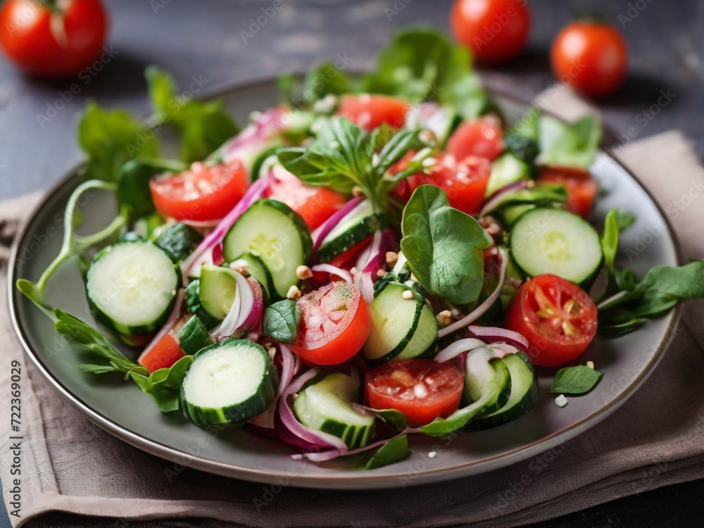 salad with tomatoes and cucumbers salad with tomatoes and cucumbers
