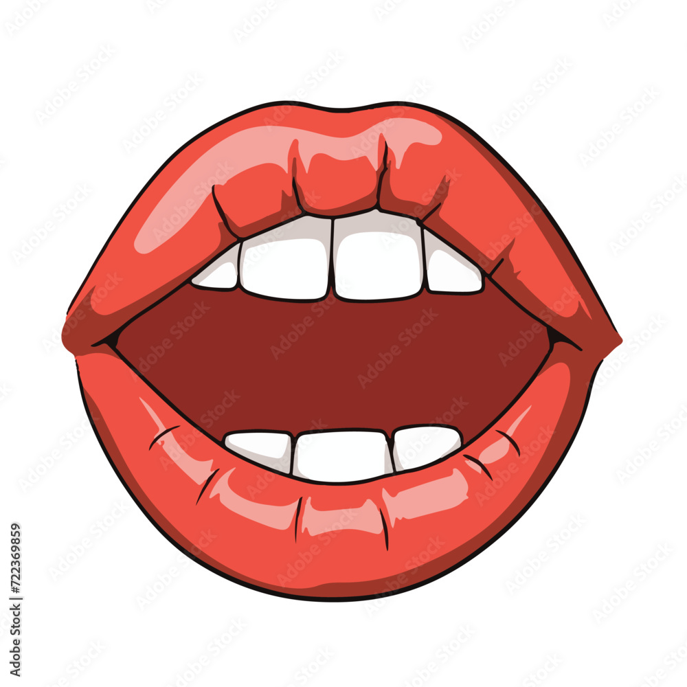 red lips isolated on white background red lips isolated on white background