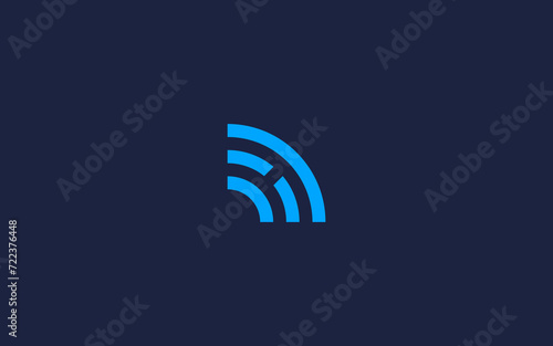 letter h with signal logo icon design vector design template inspiration