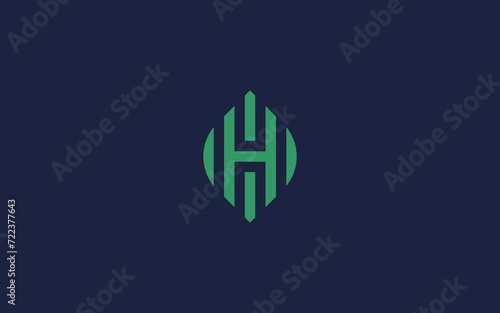 letter h with leaves logo icon design vector design template inspiration