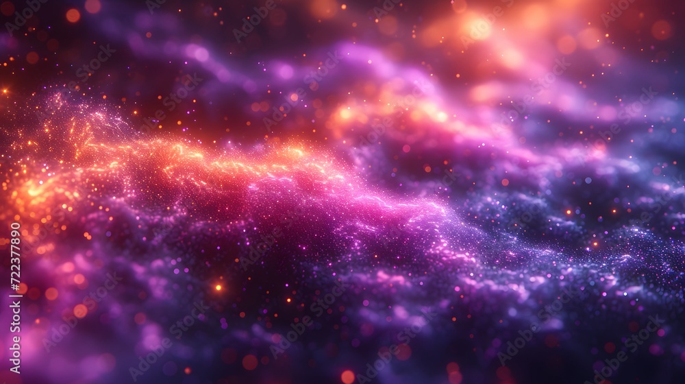 Naklejka premium Cosmic Dust Cloud in Deep Space