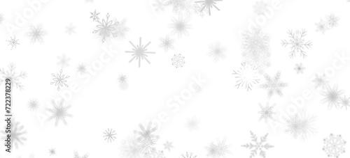 Festive Snowstorm  Magnificent 3D Illustration Showcasing Falling Christmas Snowflakes