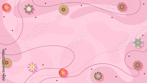 Light Abstract Nature Spring Summer Botanical Background Beautiful With Branches And Flowers Decoration Wallpaper Vector Design Style