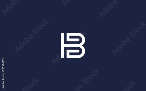 letter bh or hb logo icon design vector design template inspiration