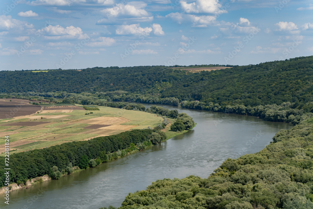 fields on the banks of the Dniester River
