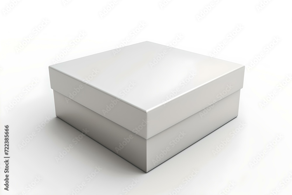 Minimalist white box on a light background. simplicity and clean design. perfect for product packaging concepts. AI Minimalist white box on a light background. simplicity and clean design. perfect for product packaging concepts. AI