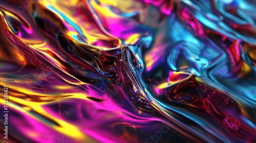 Iridescent Fabric Abstract Backgrounds © Yuliia