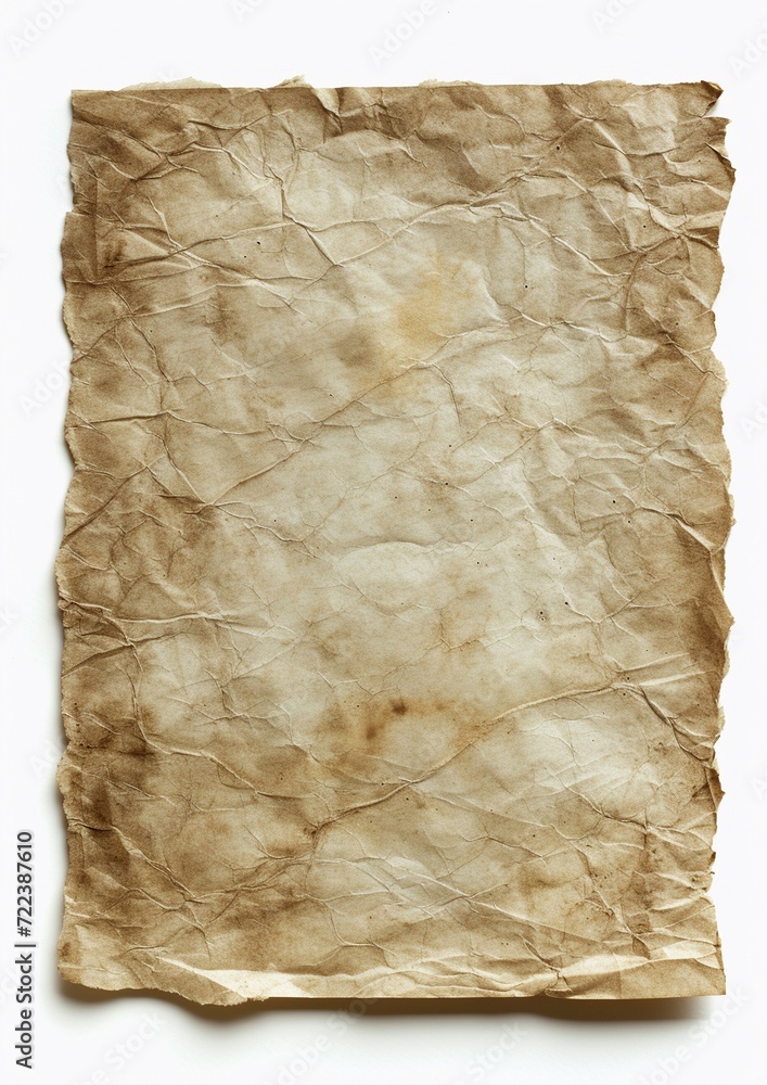 Old paper on white background. Old paper on white background.