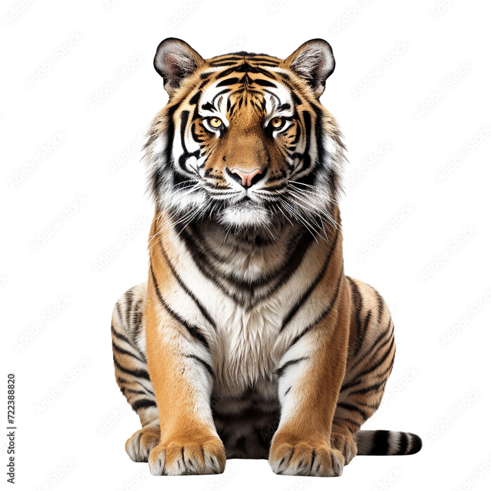Close up tiger portrait clip art
