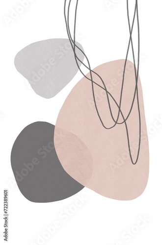 abstract Shapes Ovals Wall Poster Wall Decor