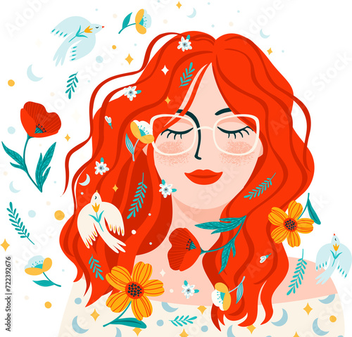 Portrait of cute girl