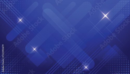 Blue abstract geometric lines futuristic digital high-technology background. Trendy minimal geometry banner. Vector illustration