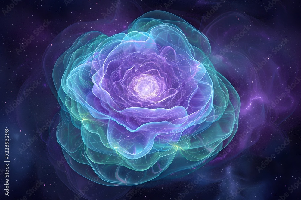 Obraz premium Radiant Ether Sky Abstract