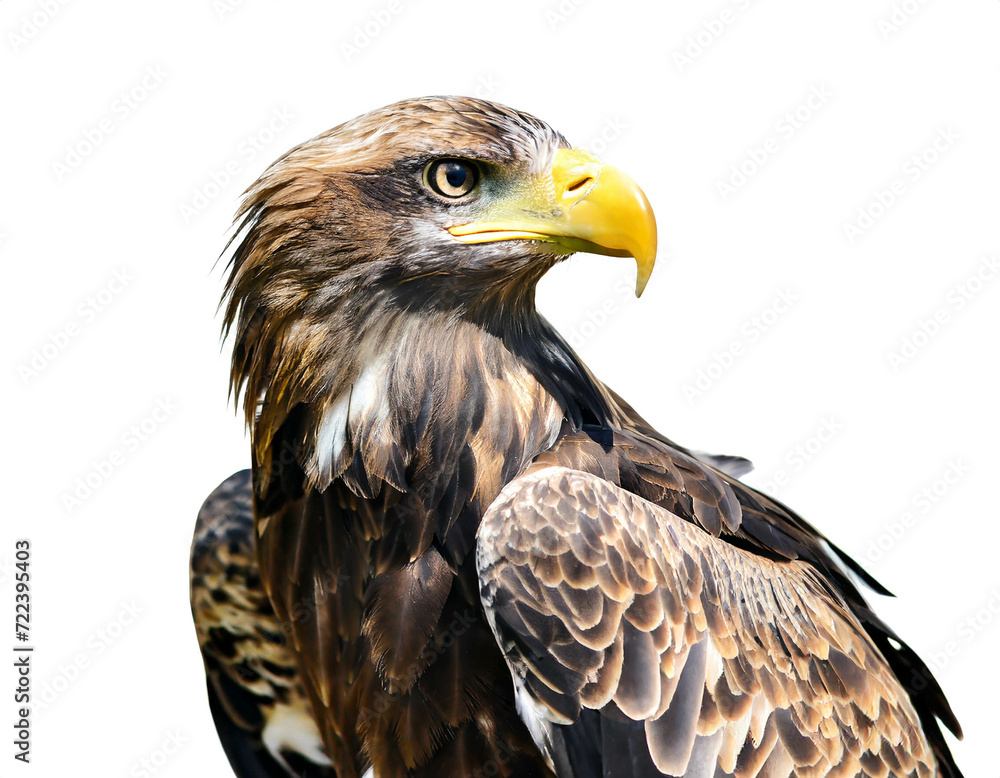 Adler isoliert auf weißen Hintergrund, Freisteller Adler isoliert auf weißen Hintergrund, Freisteller