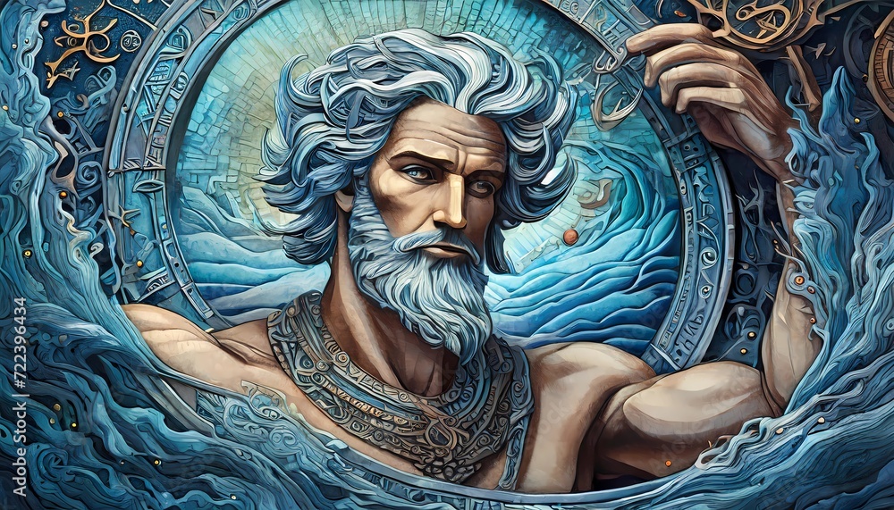 Naklejka premium Zodiac Astrology, January to December, Birthday, Capricorn, Aquarius, Pisces, Aries, Taurus, Gemini, Cancer, Leo, Virgo, Libra, Scorpion, Aquarius