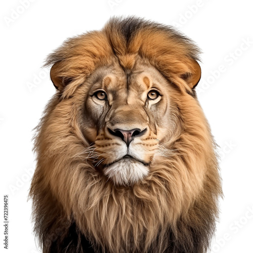 Close up lion portrait clip art