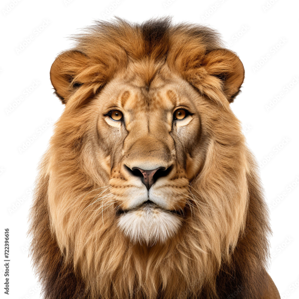 Close up lion portrait clip art