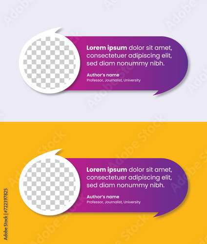 Vector motivation quote template. 3d bubble testimonial banner, quote, infographic. quote design for social media post template. Good for Inspirational text, quotes etc.