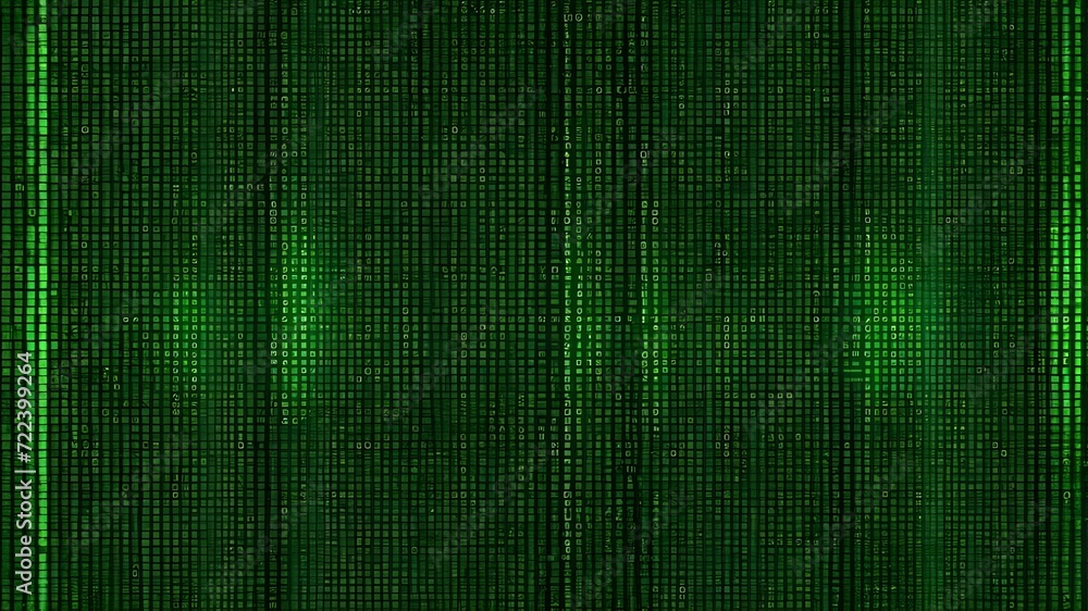 green background, abstract binary background, coding matrix background ...