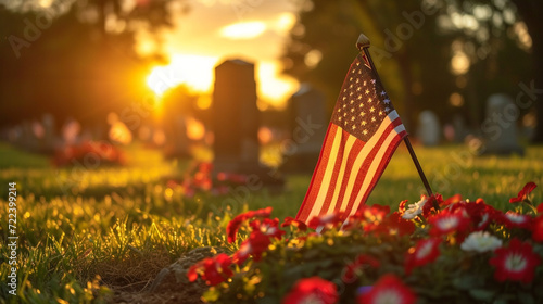 National Cemetery on Memorial Day photo