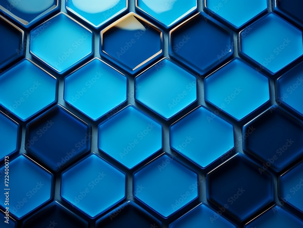 Blue hexagon abstract pattern background Blue hexagon abstract pattern background