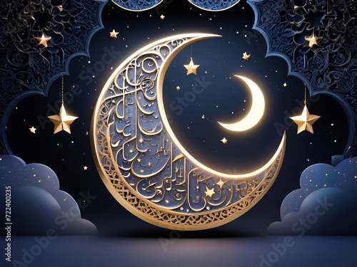 Ramadan kareem islamic greeting background