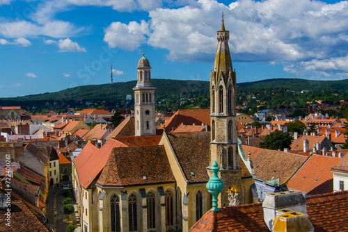 View from the Medieval fire tower in Sopron photo