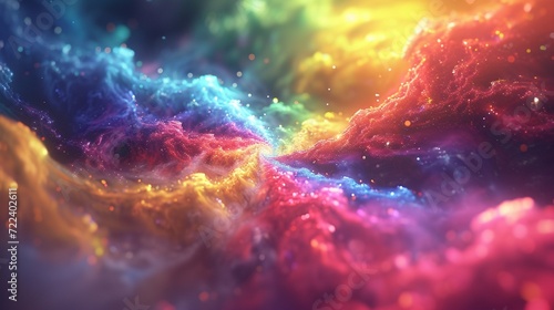 A Mesmerizing 3D Abstract Multicolor Visualization background, abstract background, colorful background, multicolor background, smoke colorful background