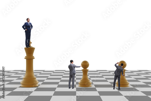 Businessman shouting in the game of chess © Elnur