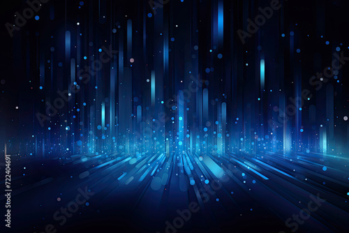 blue holographic background of light