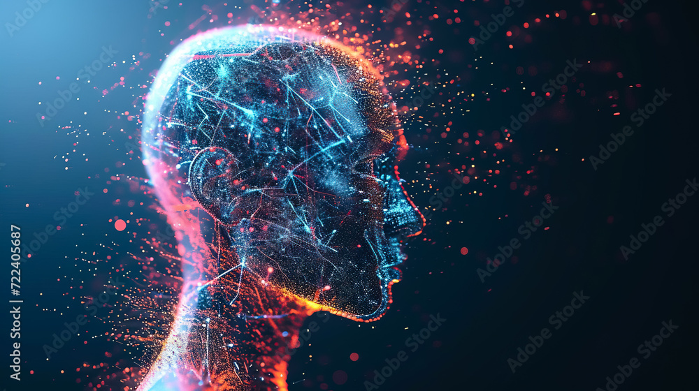 Illustrate a futuristic concept where blockchain technology is used to control AI actions. - AI Generated Illustrate a futuristic concept where blockchain technology is used to control AI actions. - AI Generated