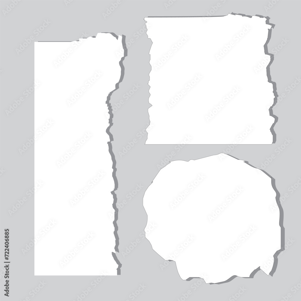 Torn paper rip pieces of sheet edge, note scrap or notebook pages, vector backgrounds. Notepad torn paper for message note, page or banner and cardboard blank ripped piece strips in eps 10. Torn paper rip pieces of sheet edge, note scrap or notebook pages, vector backgrounds. Notepad torn paper for message note, page or banner and cardboard blank ripped piece strips in eps 10.