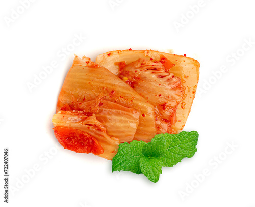 Wallpaper Mural Kimchi Isolated, Red Kimchee, Spicy Kim Chi, Hot Fermented Napa Cabbage, Traditional Jimchi Torontodigital.ca